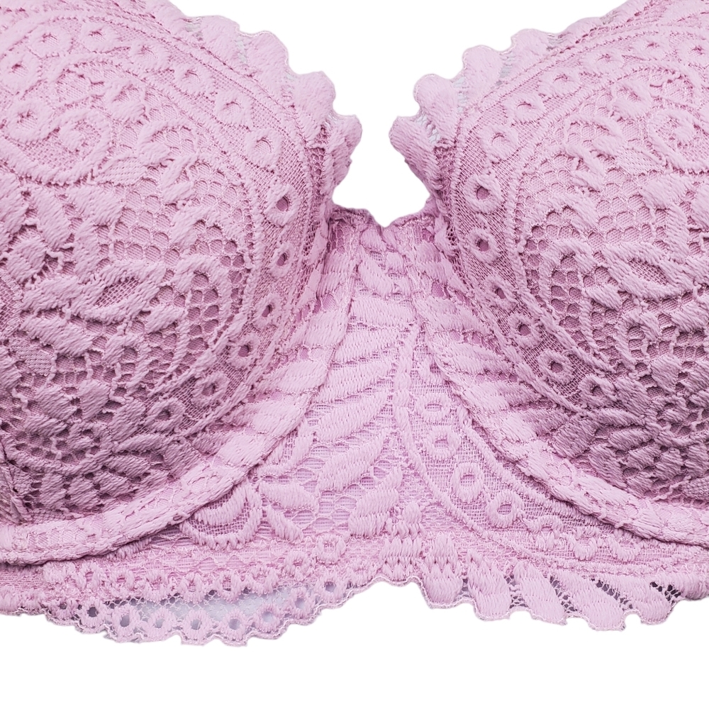Aerie Lilac Lace Balconette Bra Size 38B NWOT - Picture 7 of 8